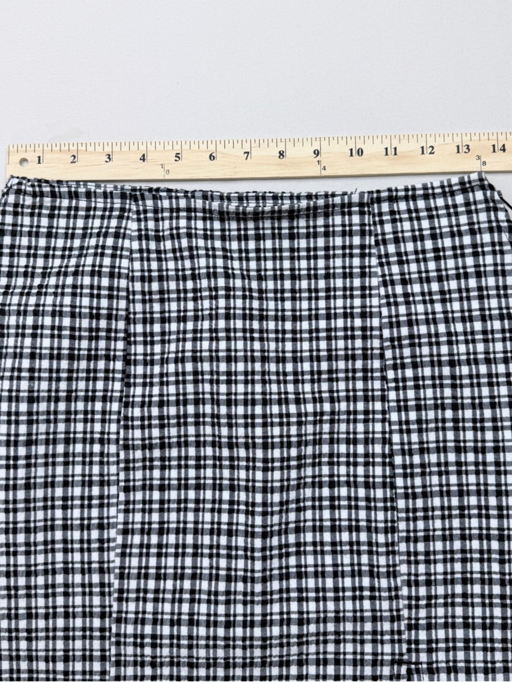 BDG Black & White Plaid Mini Skirt - Picture 4 of 8